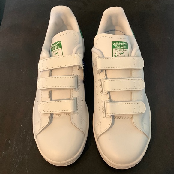 Adidas Stan Smith Velcro Shoes Nwt No 